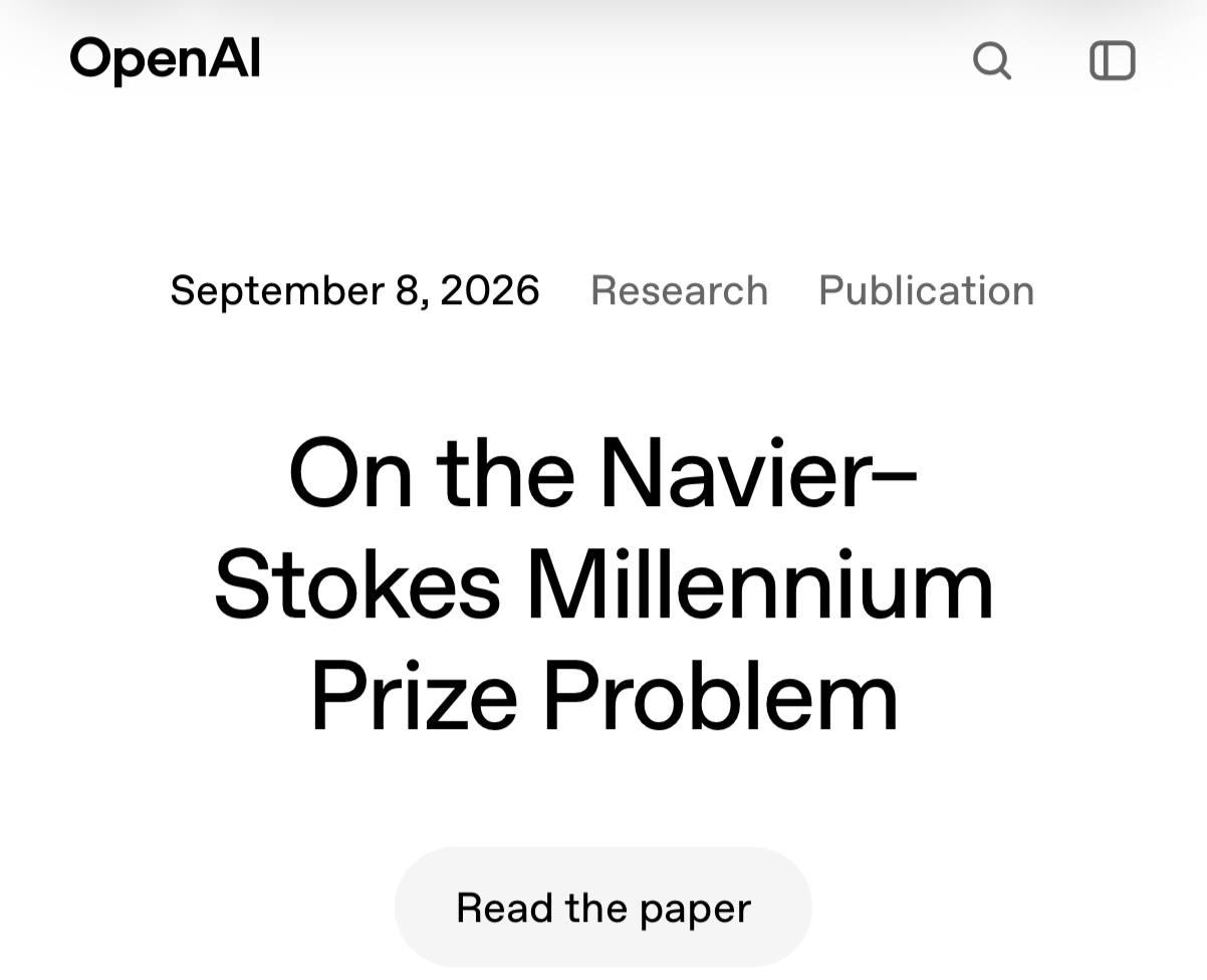 OpenAI: ИИ решил задачу тысячелетия Навье—Стокса