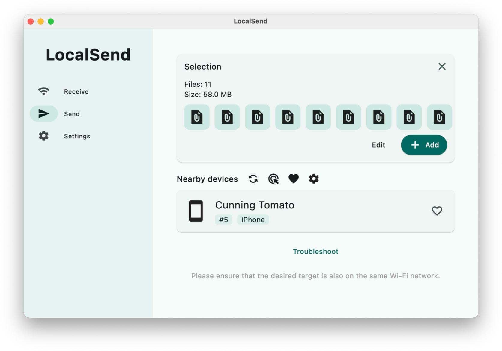 LocalSend: локальный AirDrop для всех платформ