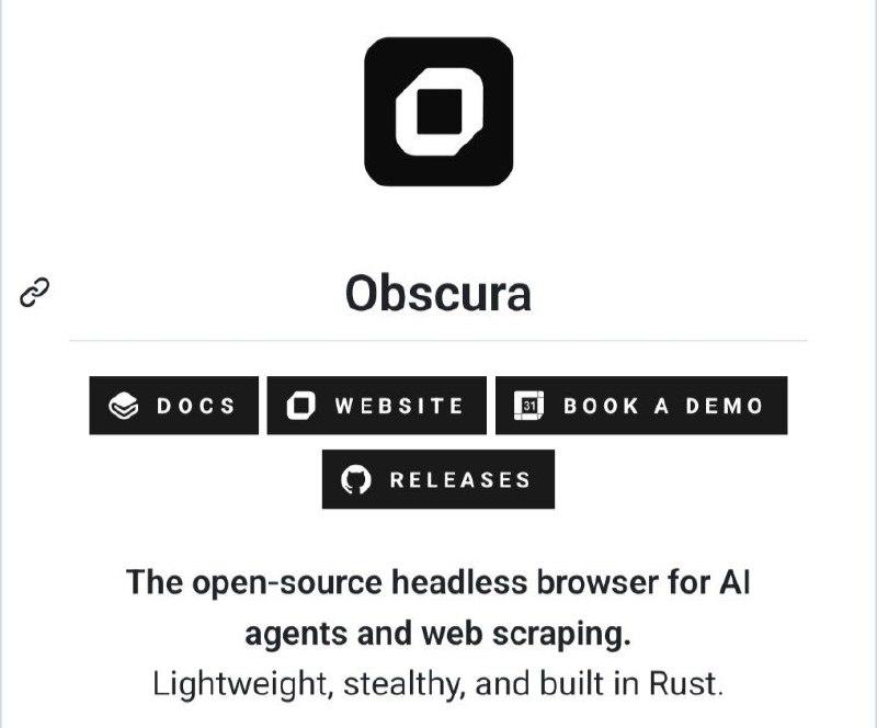 Суперлёгкий браузер Obscura: 70 МБ, 30 МБ ОЗУ и 85 мс загрузок