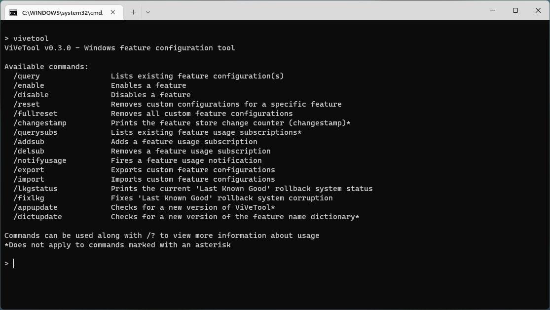 Как включить скрытые функции Windows 11 через ViVeTool