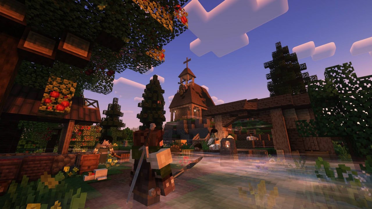 Ведьмак в Minecraft: хардкорный фэнтези-мод с кооперативом