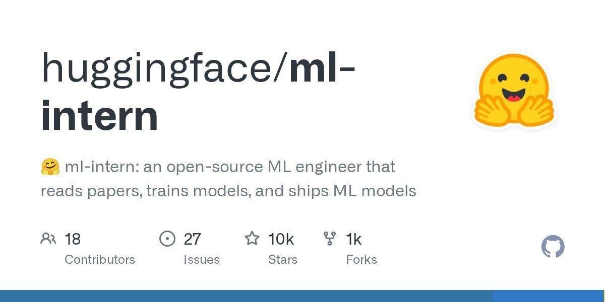 ML Intern: агент, который сам обучает нейросети под ваши задачи
