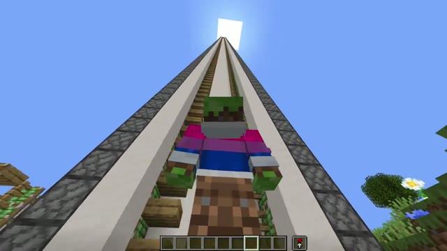 Ультимативный лифт в Minecraft: как взлететь за секунду