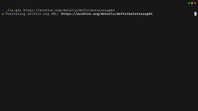Скачиваем цифровые артефакты из The Internet Archive