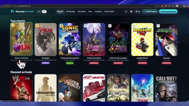 Лаунчер ReComp: сотни нативных портов PS и Xbox для ПК