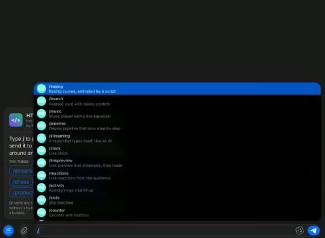Сообщения в Telegram превратят в мини-ПРИЛОЖЕНИЯ — в коде ве