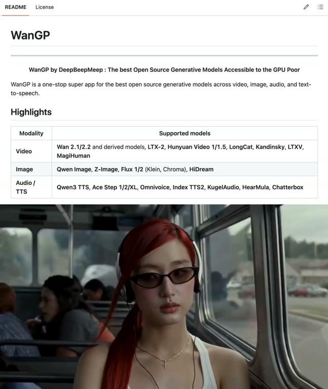 Wan2GP: ИИ-видеостудия на 6 ГБ ОЗУ с моделями Wan 2.2 и Flux — 1 из 2