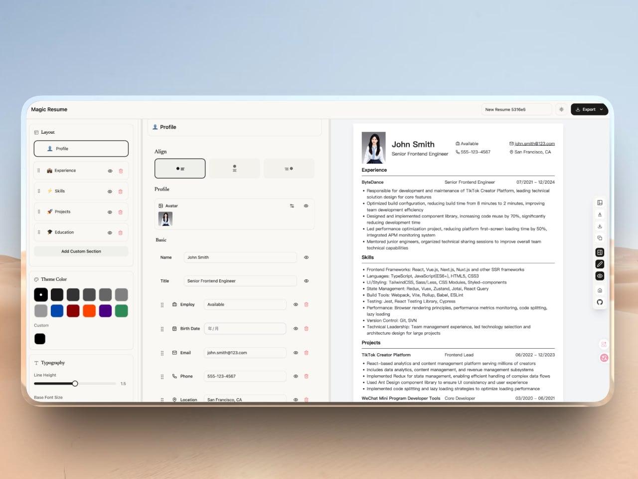 MagicResume: локальный ИИ для идеальных резюме без облака