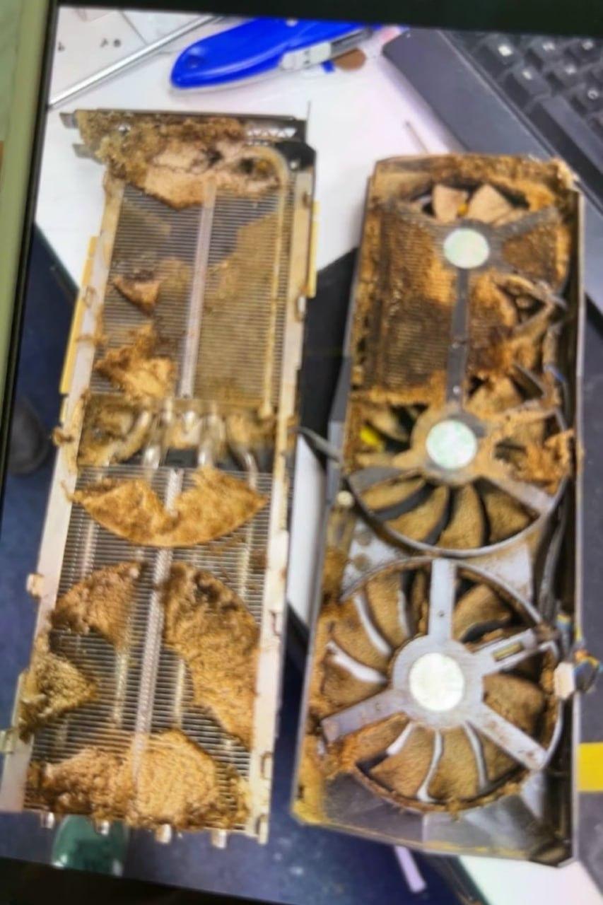 RTX 4090 почти сгорела: как сигареты убивают видеокарту