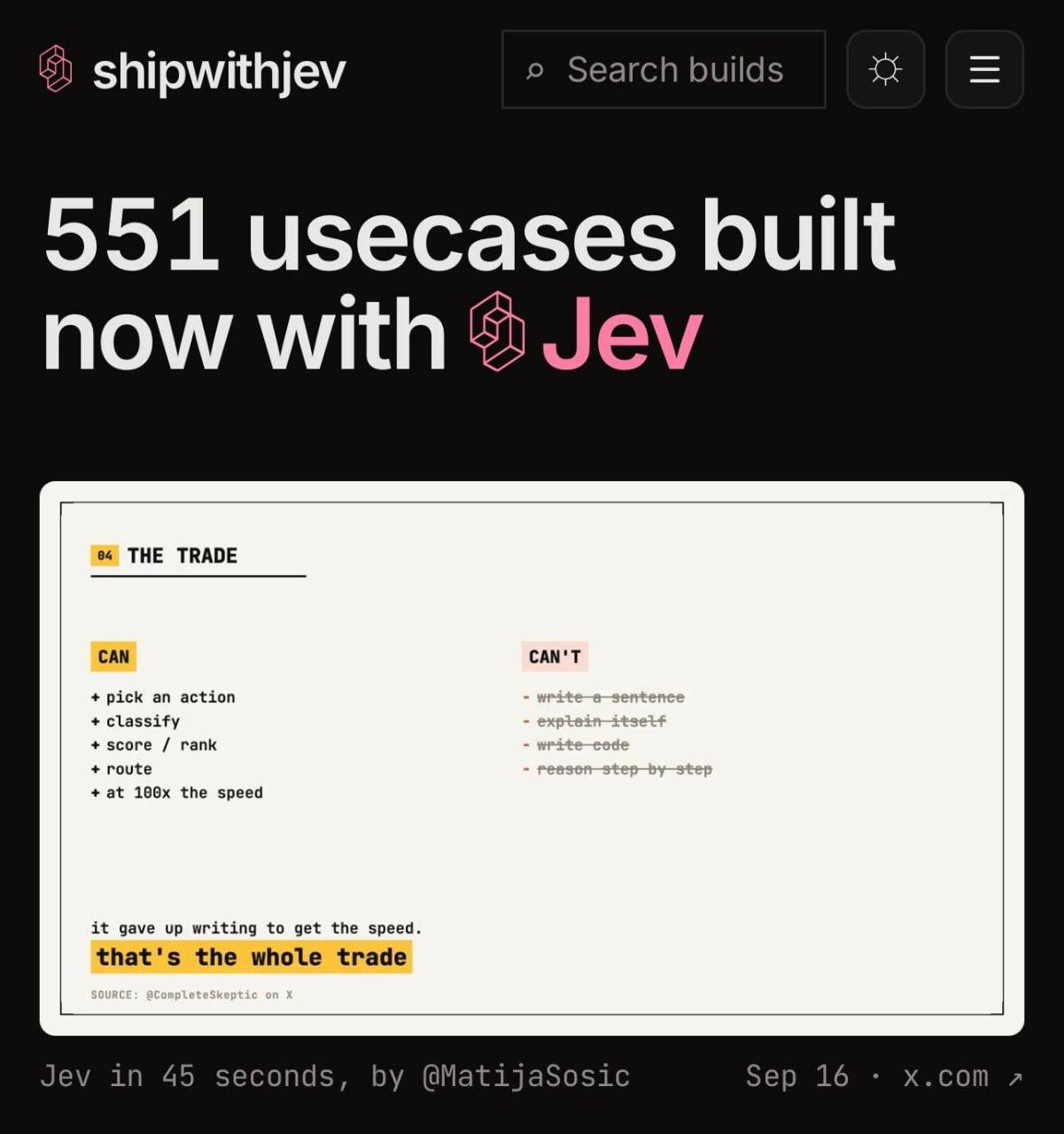 Jev от Typesafe AI: 190-кратное ускорение LLM и мгновенные решения